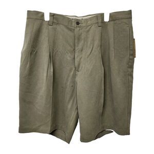 Tommy Bahama‎ Shorts Mens 38 Green 100% Silk Casual Pleated Pockets NWT(flawed)